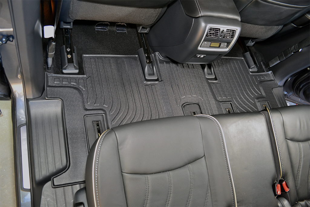 3D TPE all weather car floor liners floor mats for Nissan Pathfinder