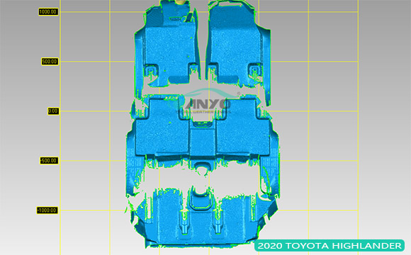 The car floor liner mold for Toyota 2020 HIGHLANDER is developing