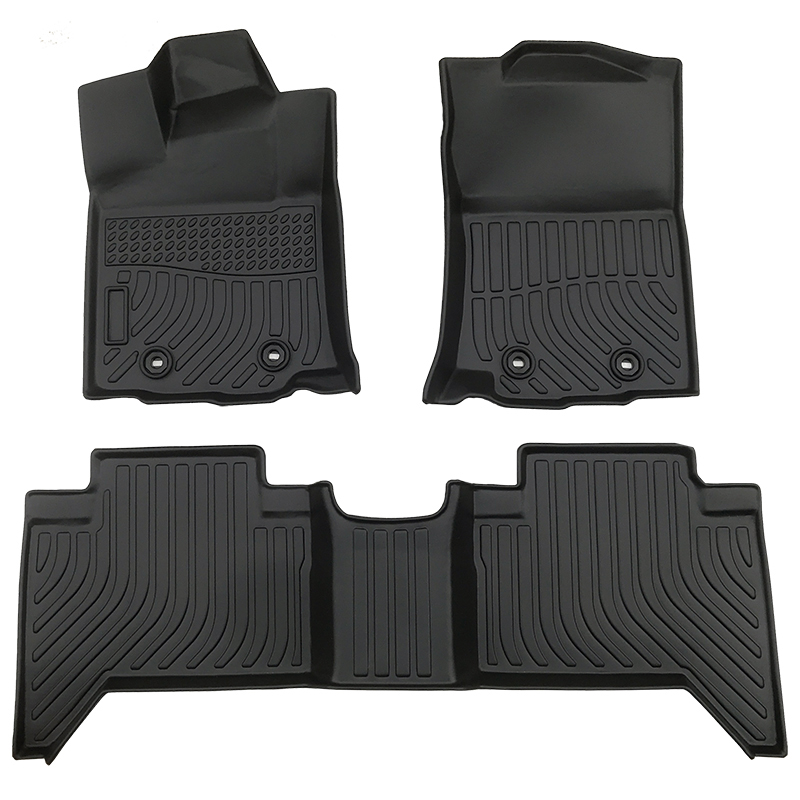 3D TPE all weather car floor liners mats for Toyota Tacoma Doublecab
