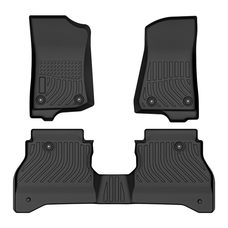 TPE all weather 3D tech design car floor liners floor mats for Jeep Gladiator