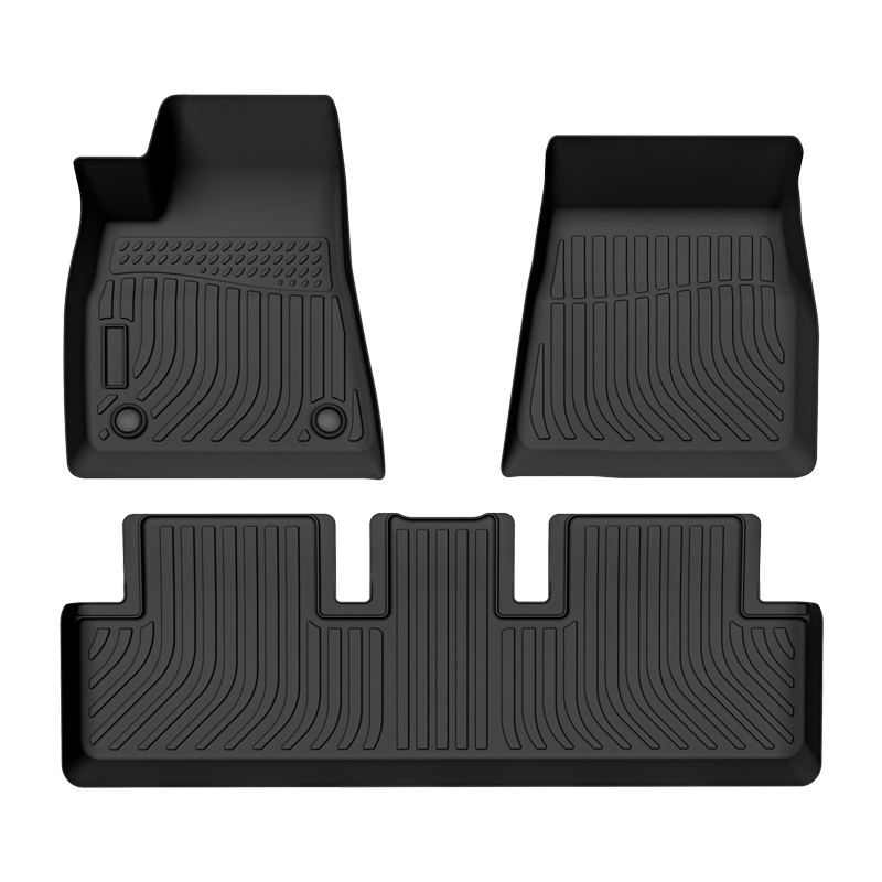 TPE all weather 3D tech design car floor liners mats Trunk mat for Tesla Model 3