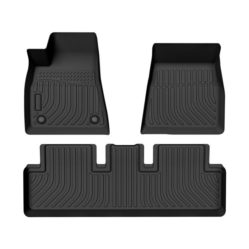 TPE all weather 3D tech design car floor liners mats Trunk mat for Tesla Model 3